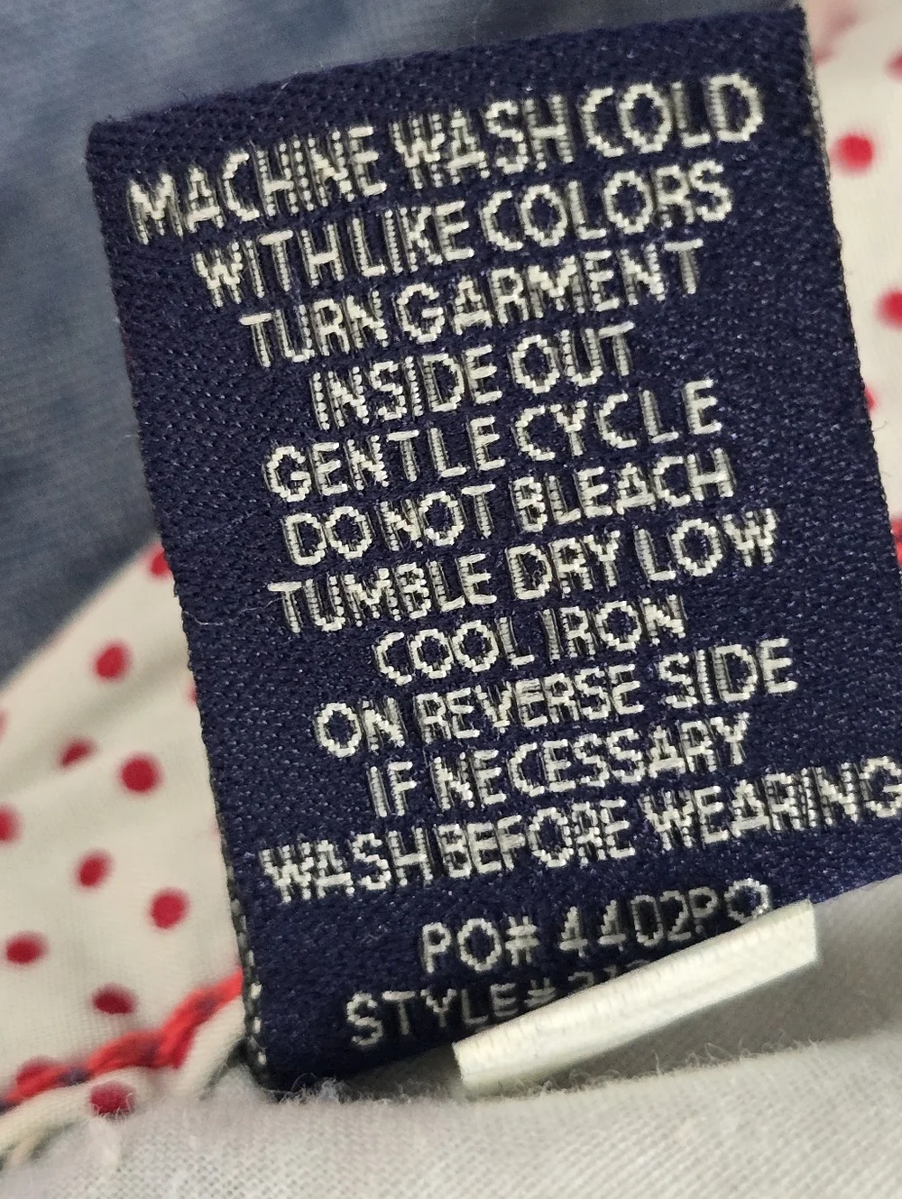 U.S. Polo Assn Polka Dot Chambray Shorts Red Belt Size 7 / 8